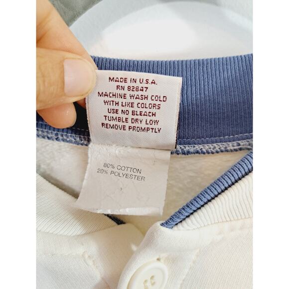 Art Unlimited Sportswear Vintage Grand Canyon Cardigan Sweatshirt Large Cream - Picture 7 of 11